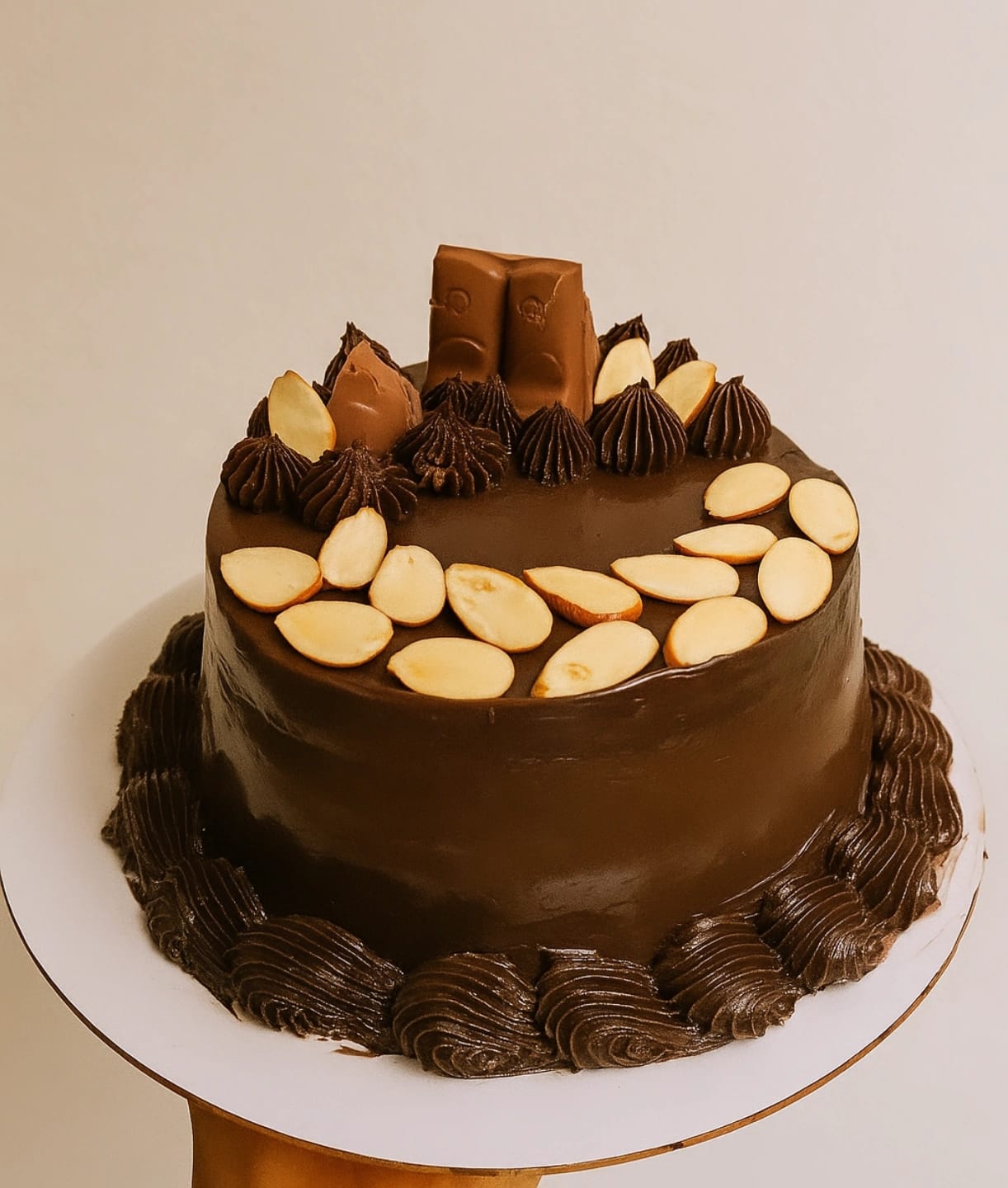 Almond Dark Chocolate Cake